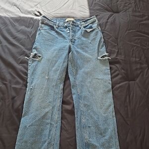 Side slit Abercrombie jeans